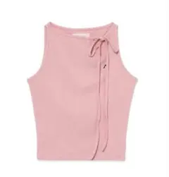 andmary Ellie ribbon tops Pink - メルカリ