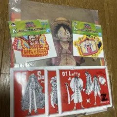 ワンピース モスバーガー コラボ 特典 一番くじ ステッカー キャラグッズ