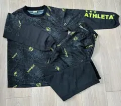 美品！ATHLETA ピステ 上下セット 黒•黄色150
