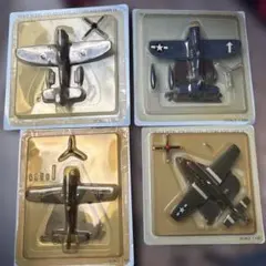 1/100 戦闘機 スケールモデル 4種セットのサムネイル