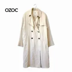 オゾック OZOC【M】トレンチコート ベージュ 綺麗めカジュアル ゆったり