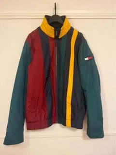 【美品】トミーヒルフィガー マルチカラー ナイロンジャケット