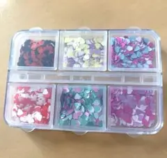 ハート型ネイルパーツ6種類セット