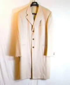size50☆極美品☆ジャンニヴェルサーチ カシミア混チェスターコート