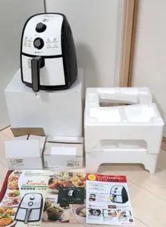 カード決済対応！20Y0307 4 ShopJapan Karalla カラーラ TXG-DS14-2 ノンオイルフライヤー 丸形鍋 2段ラック付き 2017年製　中古 2026年最新】カラーラ専用 2段ラック 串付きの人気アイテム - メルカリ