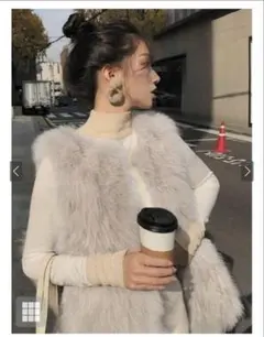 GRL ファーベスト　pm521 アイボリー　Freeサイズ