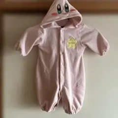 カービィ フード付きロンパース ピンク