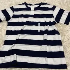 GUジーユー ボーダー半袖Tシャツ　ＸＬ