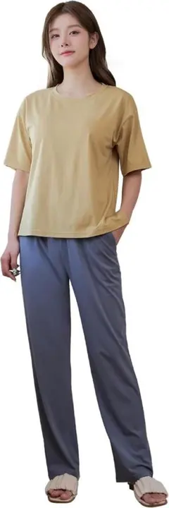 【新品未使用✨】ルームウェア パジャマ 部屋着 レディース 上下セット XL