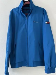 TOMMYHILFIGER 希少カラー 青 ジップアップ ナイロンジャケット