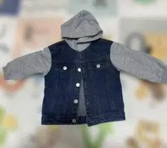 キッズ デニムジャケット グレー 100