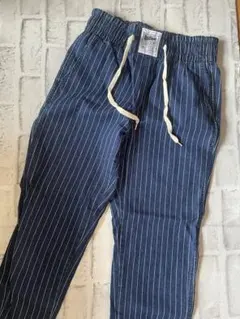 【RODEO CROWNS】ストライプ ネイビー パンツ ゴムウエスト