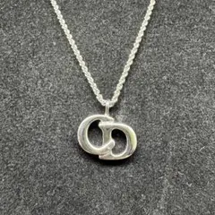 Christian Dior ネックレス CDロゴ シルバー