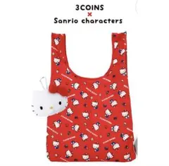 3COINS サンリオ ハローキティ エコバッグ ぬいぐるみケースのサムネイル