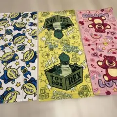 トイストーリーなどフェイスタオル3枚セット