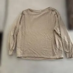 studio CLIP ベージュ 長袖トレーナー M