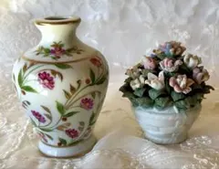 リモージュ　フラワーベー　花瓶　おまけ付きのサムネイル