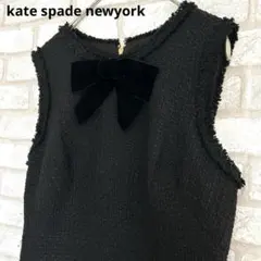 美品　katespade ケイトスペード　ツイードワンピースベロアリボンサイズ2のサムネイル