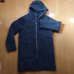 URBAN RESEARCH フード付きロングコート 38 ダークグレー