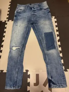 ZARA メンズ　ダメージジーンズ