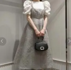 セルフォード　2023SS　ふくれジャガードジャンパードレス