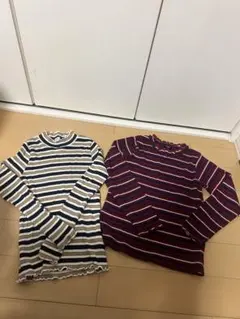 ボーダーカットソー 2枚セット サイズ140