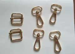 バッグ金具パーツセット ゴールドカラー ハンドメイド