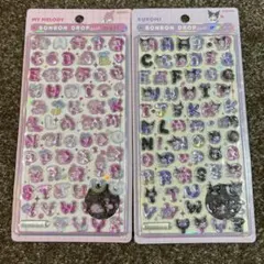 【正規品】ボンボンドロップシール　サンリオ文字　moji クロミ　マイメロ