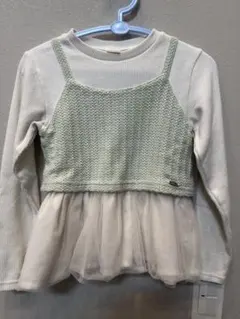 Pigeon ミントグリーン レイヤードトップス