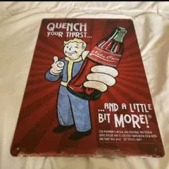 Falloutグッズ　ヌカコーラ ブリキ製看板 アンティーク　バージョン19