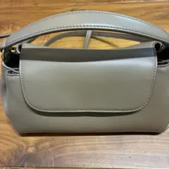 トーヴ tov 極美品 ベース レザー ショルダーバッグ コンパクト グレー 