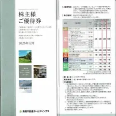 株主様ご優待券 2025年12月まで