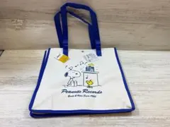 [新品・未使用] スヌーピー　帆布 トートバッグ　柄②　スクエア