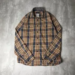 Patagonia パタゴニア オーガニックコットン チェック 長袖シャツ 青