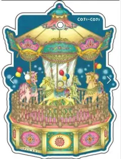 新品 コジコジ ダイカットパスケース メリーゴーランド さくらももこ