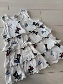 DOUBLE.B クマ柄タンクトップ 110 ミキハウス