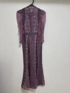 スナイデル レースドレス ワンピース 結婚式 二次会 パープル サイズ0 美品