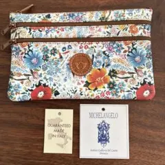 FIRENZE MODA 花柄ポーチ イタリア製 - メルカリ