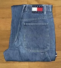 TOMMY HILFIGER ブルーデニム ワイドシルエット