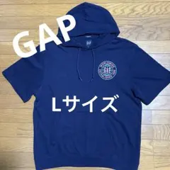 GAP 半袖パーカー ネイビー Lサイズ ユニセックスゆったり