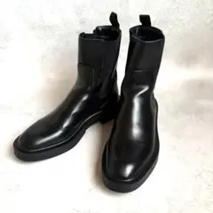 ✨極美品✨ＺＡＲＡ ザラ ブラック サイドゴアブーツ サイズ39 本革