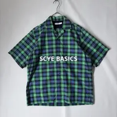 美品【夏物】SCYE BASICS サイベーシックス チェック 半袖シャツ 36のサムネイル