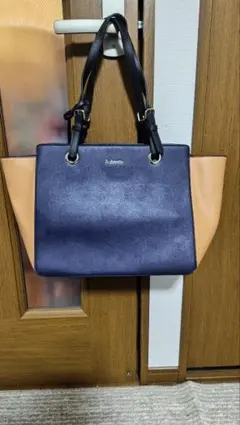 & chouette ネイビー ホワイト トートバッグ