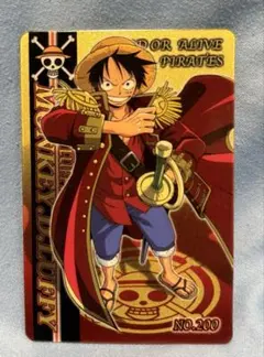 激レア】ONE PIECE モンキー・D・ルフィ カード NO.200 - メルカリ