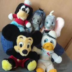 ディズニーぬいぐるみセット レトロ 昭和ビンテージ 希少