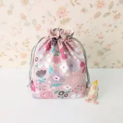 巾着袋 花柄♪