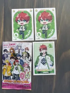 カラフルピーチ　ステッカーコレクションガム　じゃぱぱセット