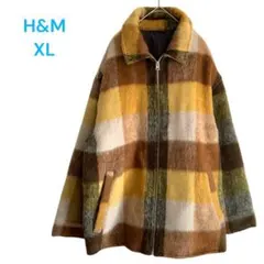 エイチアンドエム　ジャケット　コート　チェック　XL　オーバーサイズ　1648