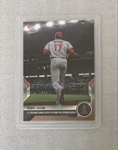 大谷翔平】ベーブルース 以来 本塁打トップ 先発登板 topps 記念