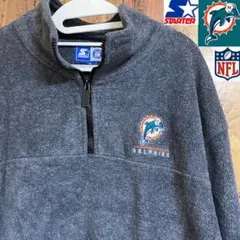 スターター製　NFLマイアミドルフィンズロゴ入りフリース【90s】　[セール]のサムネイル